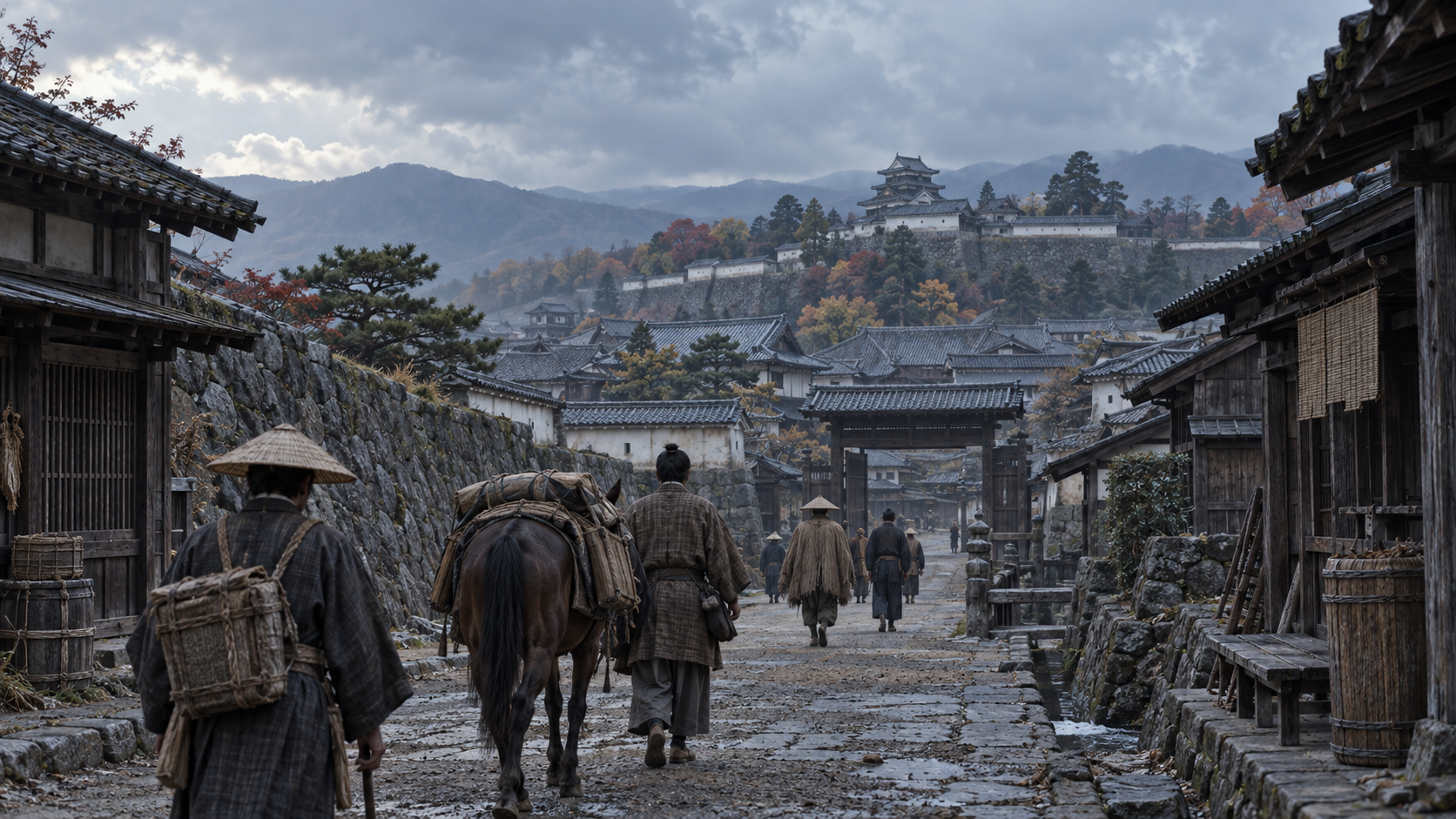 会津の城下町を想起させる概念風景
