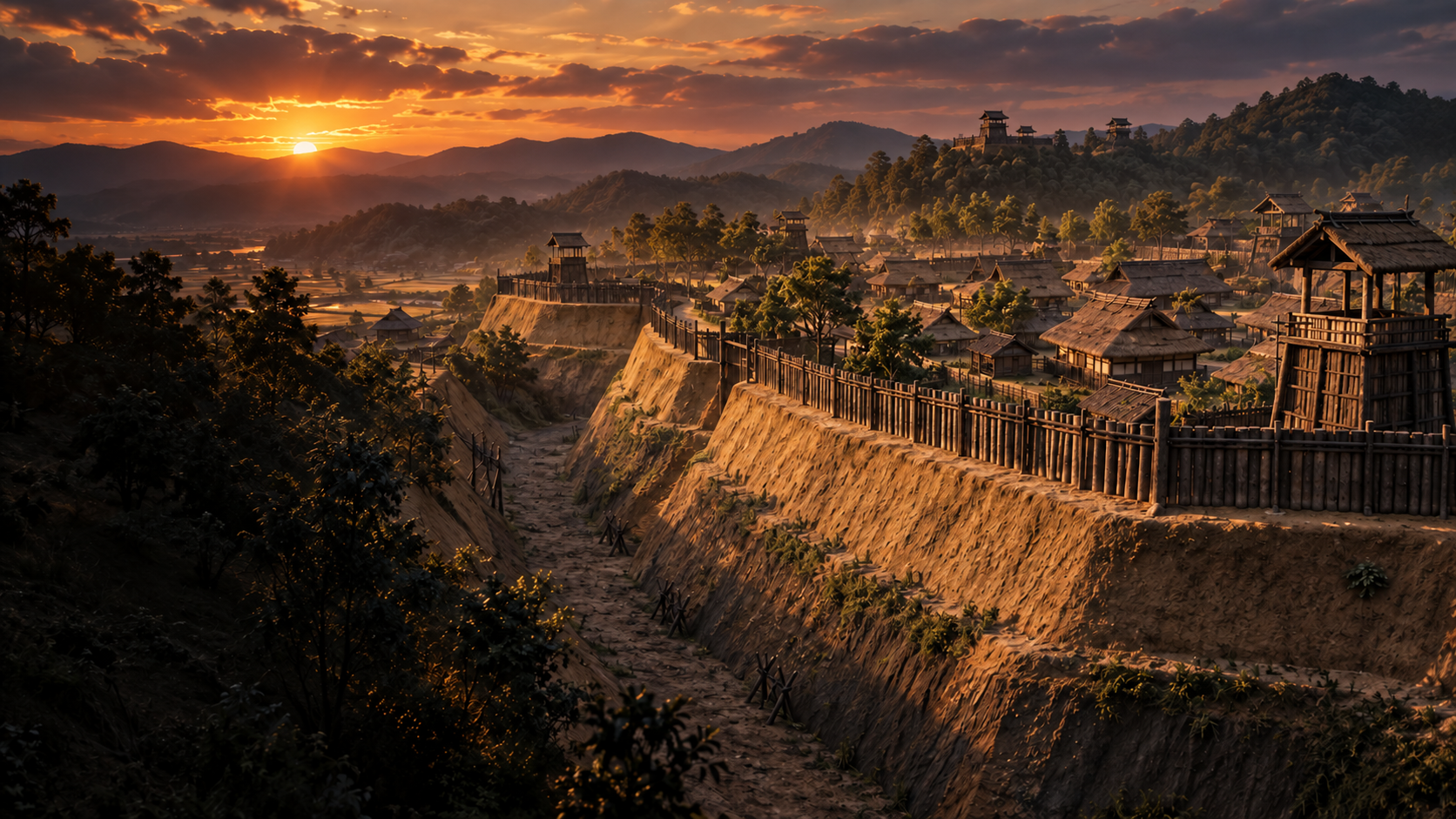 城下を含む囲いを考えるための概念風景